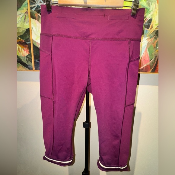Lululemon Mind Over Miles Crop Marvel Leggings 17” Size 10 - Picture 9 of 17